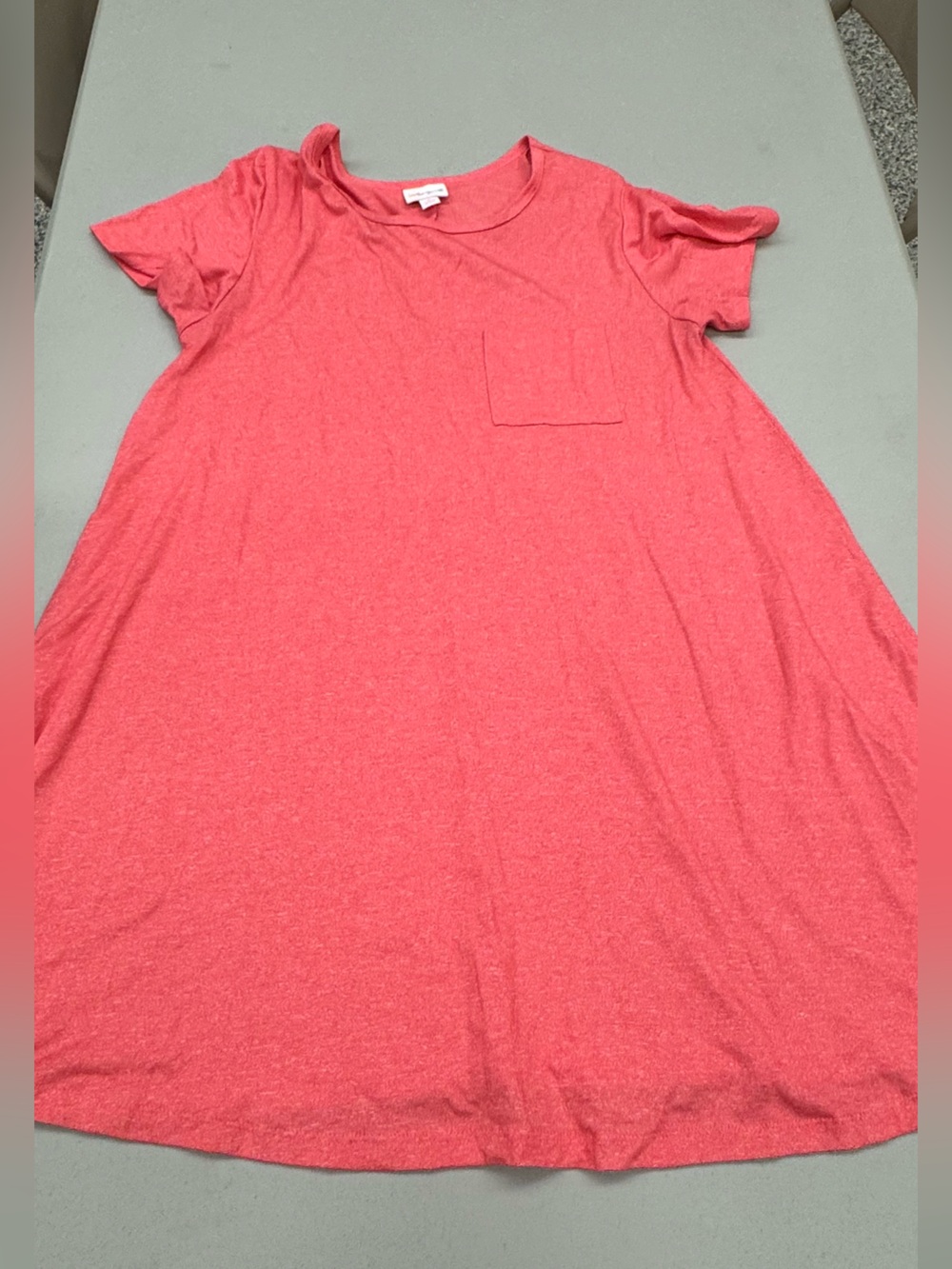 LuLaRoe Short Sleeve Pocket Dress - Coral